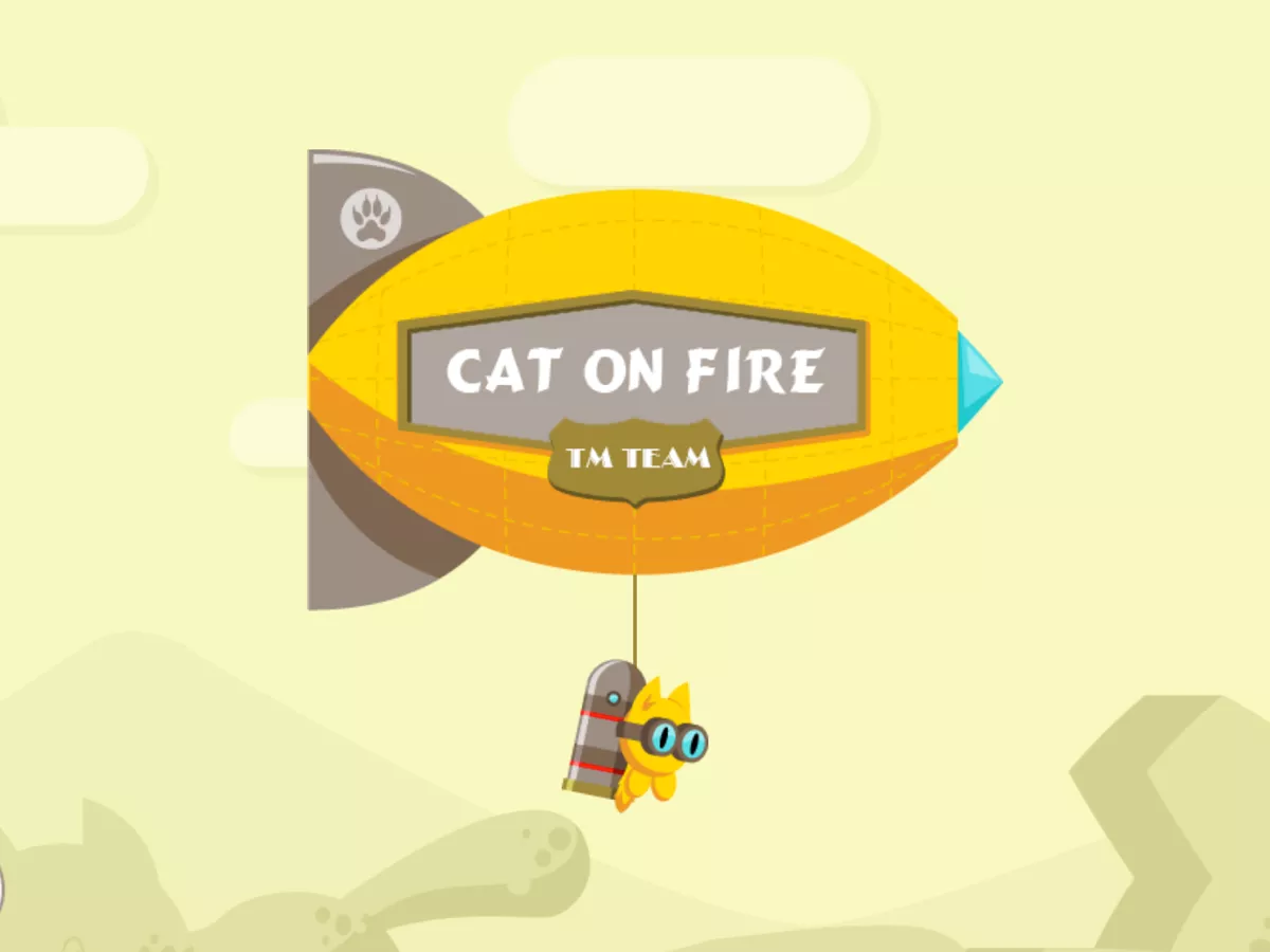 Cat On Fire